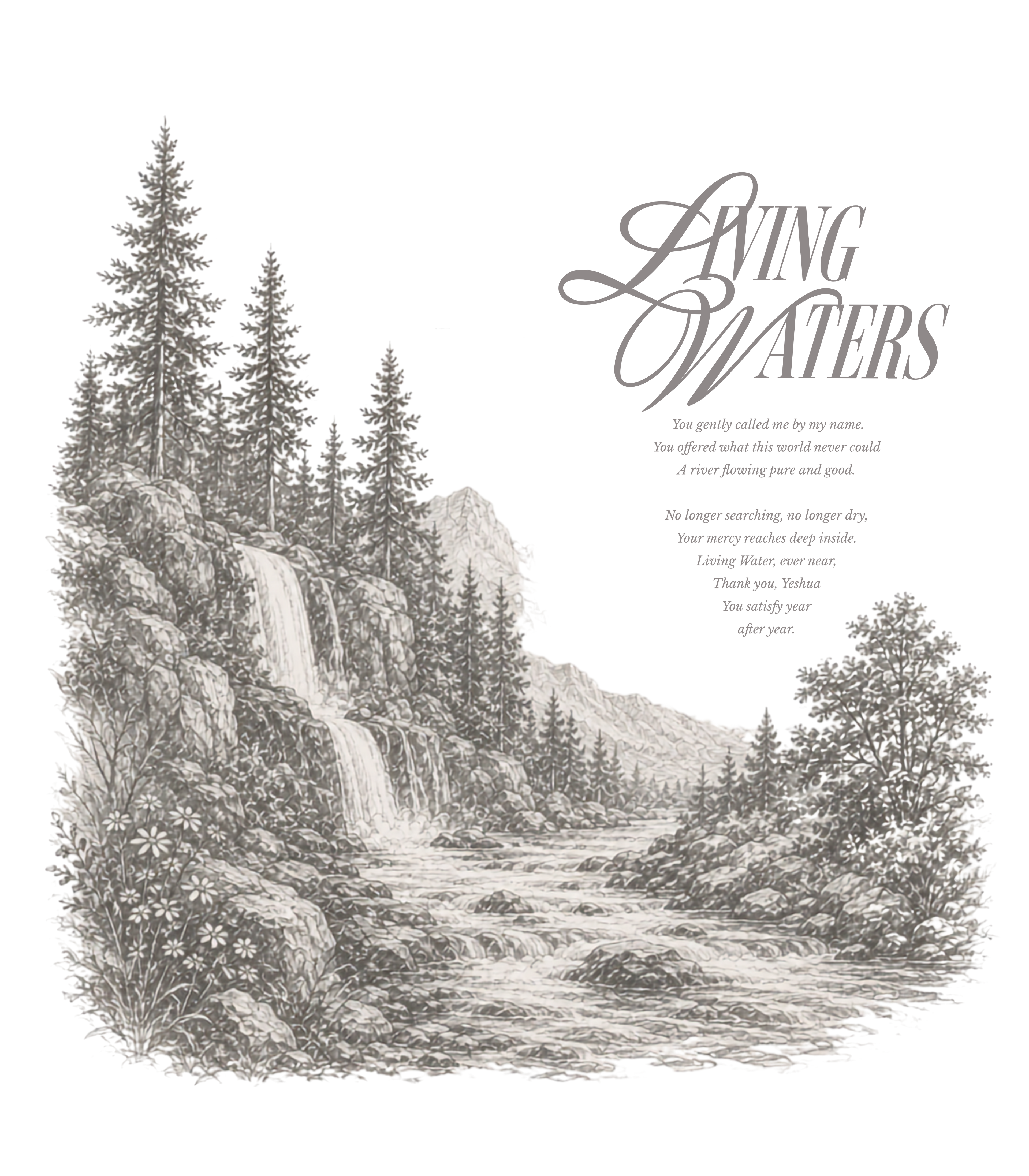 "Jesus Our Living Water" Tee