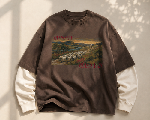 "Overflow" Psalm 23 Long Sleeves